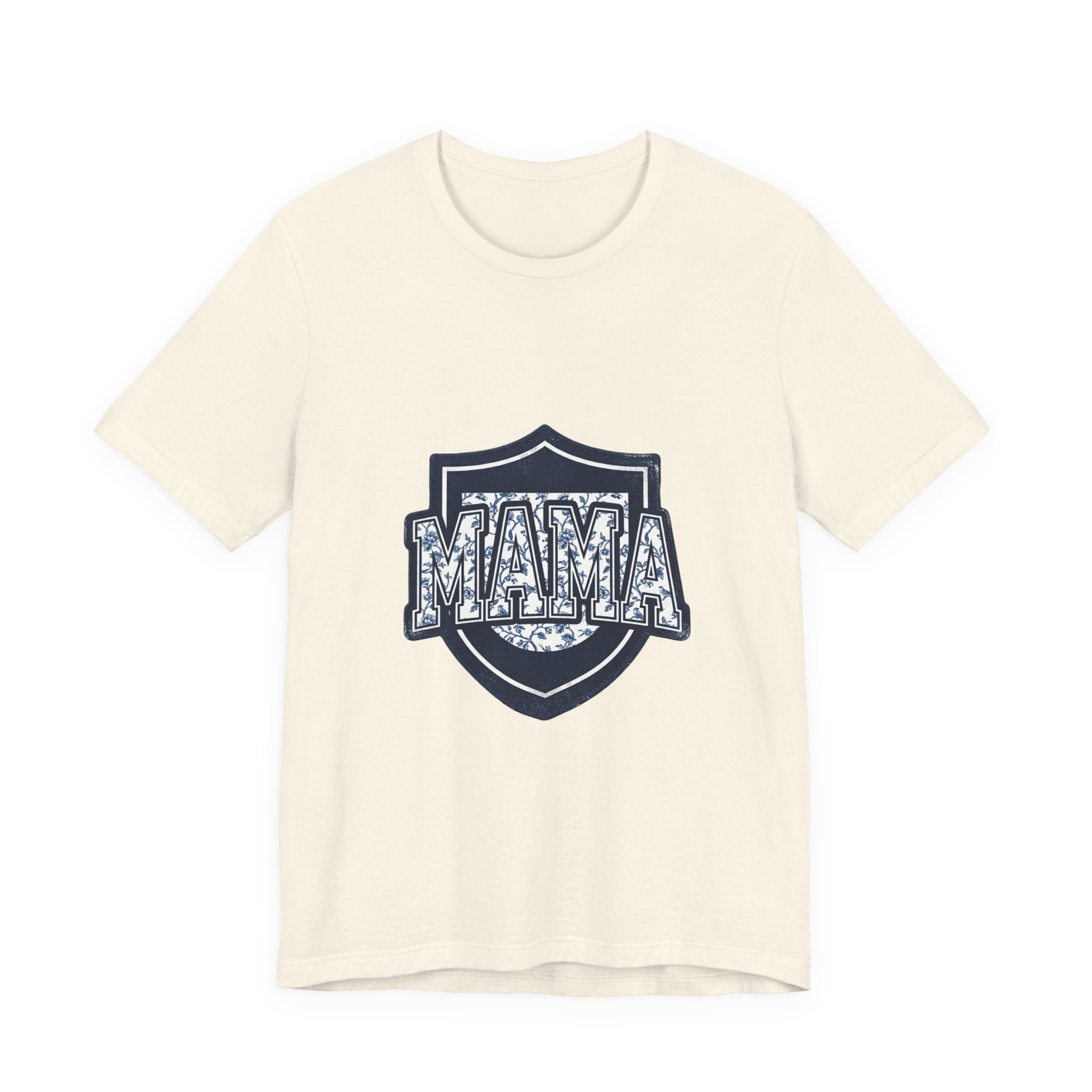 Mama Shield Tee | Mother's Day Mom Shirt, Floral Crest Design