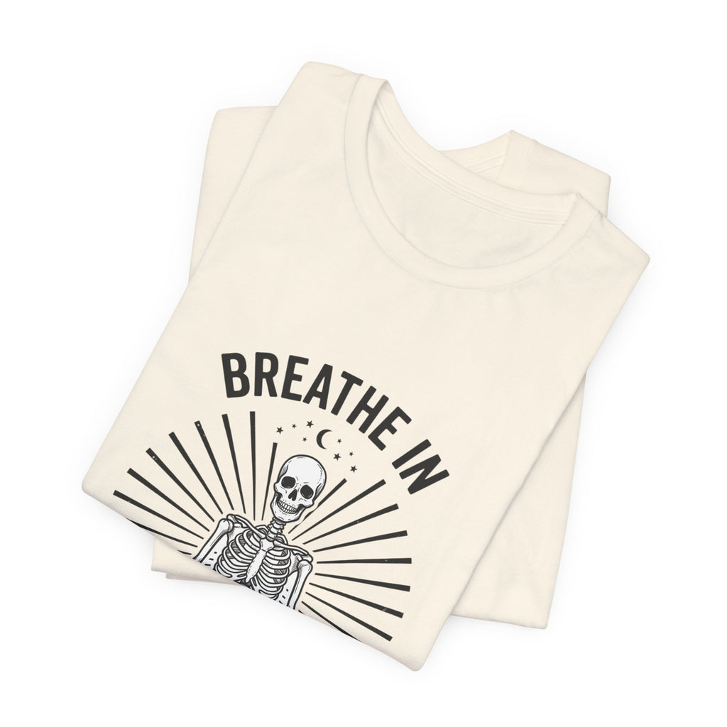 Breathe In Scream Internally Skeleton Tee | Skeleton Humor, Goth Shirt