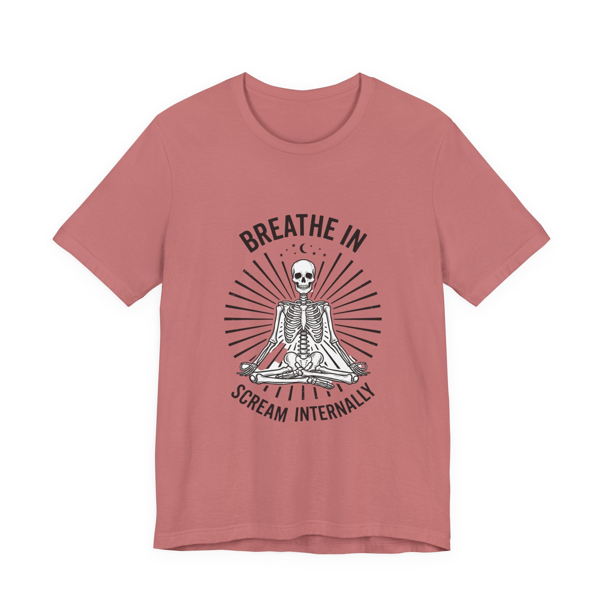 Breathe In Scream Internally Skeleton Tee | Skeleton Humor, Goth Shirt