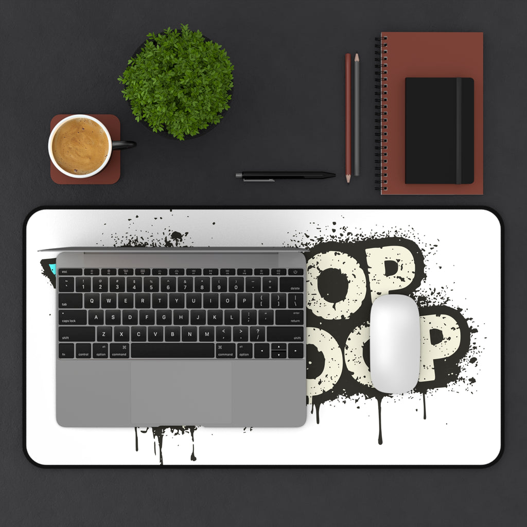 Goop Goop Retro Rainbow Desk Mat — Funky Drip Graphic Mouse Pad